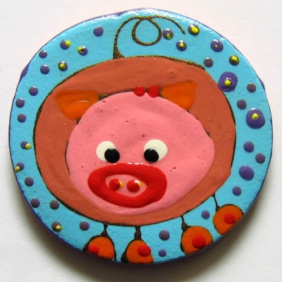 Fridge Magnet with piggy