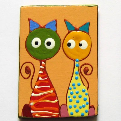 Fridge Magnet with Cats