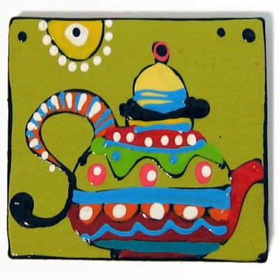 Fridge Magnet with Teapot