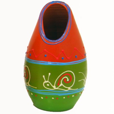Tear-shaped Vase with Snails